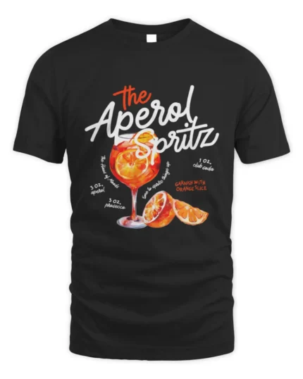 The Aperol Spritz Shirt, Garnish With Orange Slice