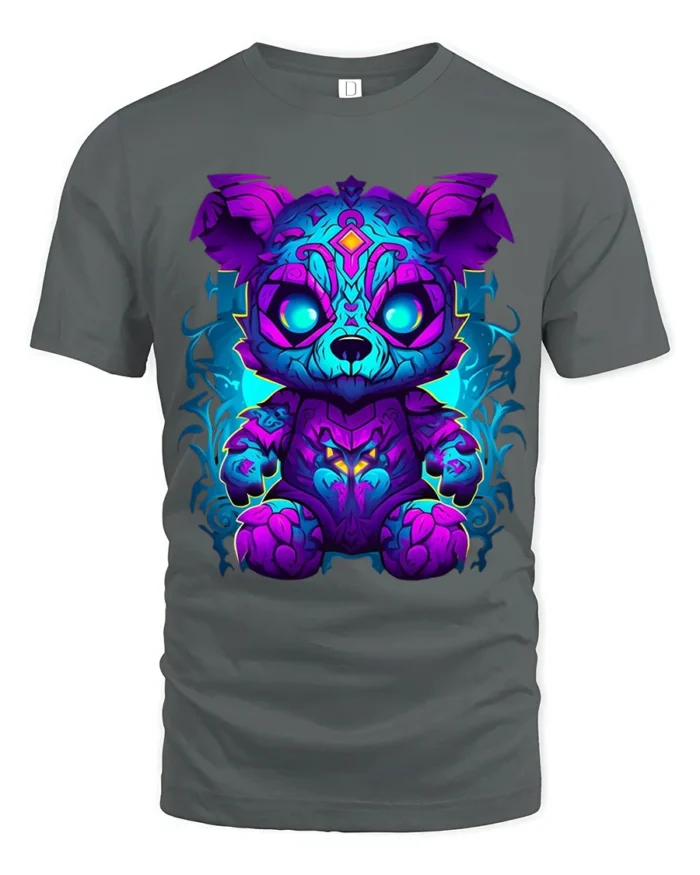 Tshirt Mystic Energy Bear - gray t-shirt on white background