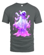Glow Slime Cool Purple Creature T-Shirt - gray t-shirt on white background