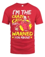 Funny Skeleton Catcher T-Shirt Wild Baseball Humor Tee - red t-shirt on white background