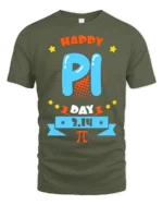 Cool Math Pi 3.14 T-Shirt for Pi Day Fun Science Tee - military green t-shirt on white background