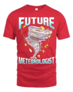Future Meteorologist T-Shirt Tornado Storm Chaser Tee - red t-shirt on white background