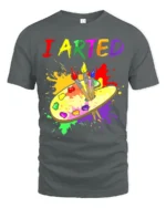Artistic Humor T-Shirt I ARTED Paint Palette Shirt - gray t-shirt on white background
