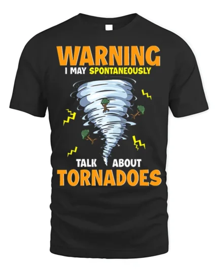 Storm Chaser Humor T-Shirt Tornado Enthusiast Graphic Tee - black t-shirt on white background