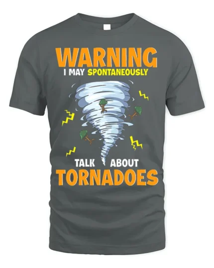 Storm Chaser Humor T-Shirt Tornado Enthusiast Graphic Tee - gray t-shirt on white background