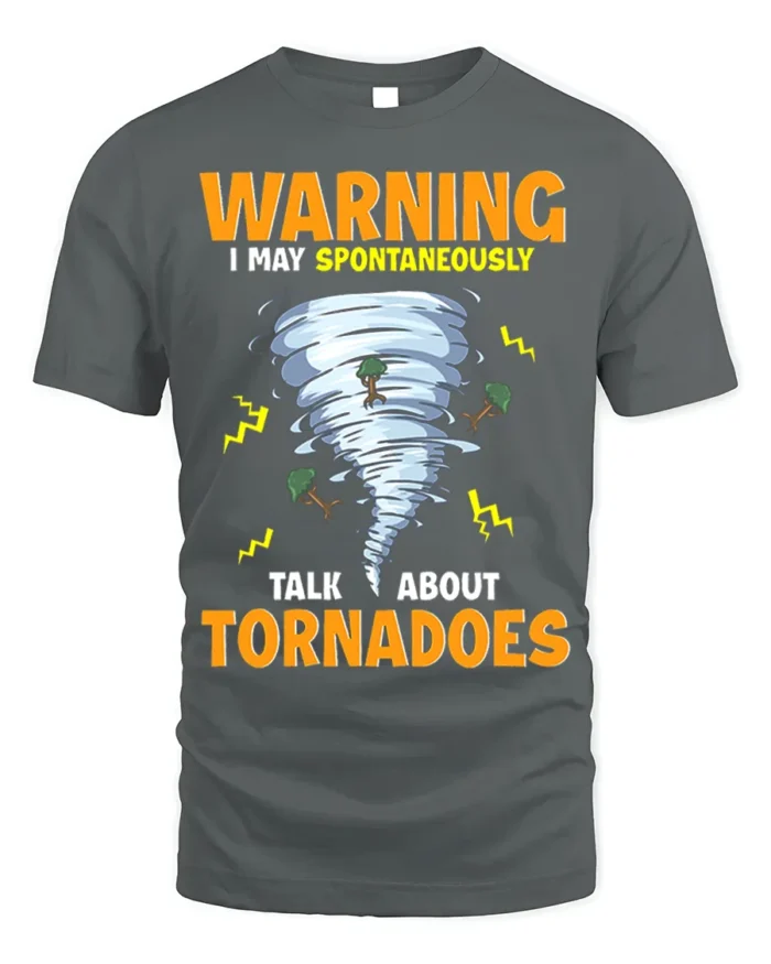 Storm Chaser Humor T-Shirt Tornado Enthusiast Graphic Tee - gray t-shirt on white background