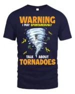 Storm Chaser Humor T-Shirt Tornado Enthusiast Graphic Tee - navy t-shirt on white background