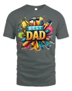 Best Dad Tool Design T-Shirt Perfect Father’s Day Gift - gray t-shirt on white background