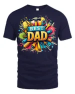 Best Dad Tool Design T-Shirt Perfect Father’s Day Gift - navy t-shirt on white background