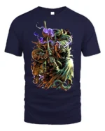 Electric Beast Warrior T-Shirt Epic Fantasy Battle - navy t-shirt on white background