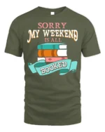 Funny Book Lover Literary Graphic Tee - military green t-shirt on white background