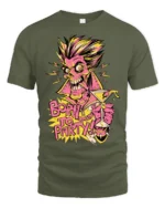 Party Monster Premium T-Shirt, Funny Zombie Cocktail Tee - military green t-shirt on white background