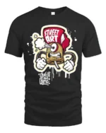 Street Art Spray Tee Graffiti Artist Graphic T-Shirt - black t-shirt on white background