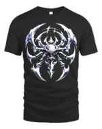 Alien Insect Icon Sci-Fi Creature Graphic T-Shirt - black t-shirt on white background