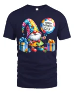 Gnome Dad Cute Father’s Day Celebration Tee - navy t-shirt on white background