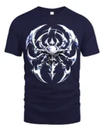 Alien Insect Icon Sci-Fi Creature Graphic T-Shirt - navy t-shirt on white background