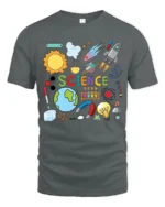 Science Fun Cool STEM Learning T-Shirt Gift - gray t-shirt on white background