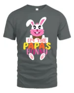 I’m Papa’s Bunny T-Shirt Funny Easter Dad Tee - gray t-shirt on white background