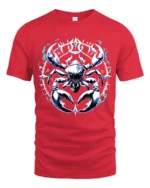 Astrology Cancer Horoscope Crab T-Shirt Gift - red t-shirt on white background
