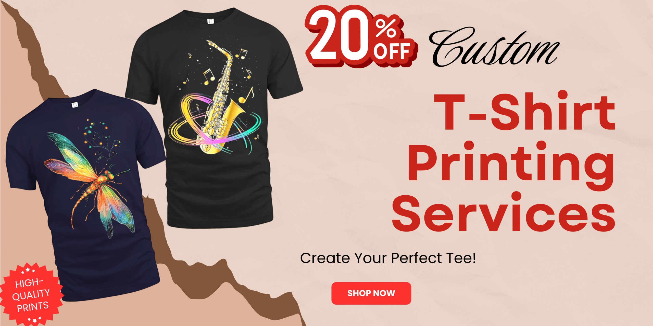 T-Shirt Printing Banner Landscape