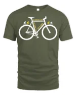Go Where I Like Bike T-Shirt Life Is Good Cycling - military green t-shirt on white background