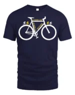 Go Where I Like Bike T-Shirt Life Is Good Cycling - navy t-shirt on white background