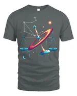 Libra Constellation Cosmic Balance Art T-Shirt Unisex - gray t-shirt on white background