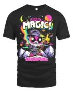 Making Magic Deadpool T-Shirt Funny Wizard Comic - black t-shirt on white background
