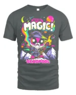 Making Magic Deadpool T-Shirt Funny Wizard Comic - gray t-shirt on white background