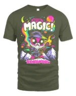 Making Magic Deadpool T-Shirt Funny Wizard Comic - military green t-shirt on white background