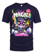 Making Magic Deadpool T-Shirt Funny Wizard Comic - navy t-shirt on white background