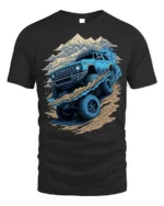 Off-Road Monster Truck T-Shirt Rugged Adventure Tee - black t-shirt on white background