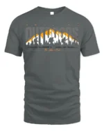 Amazing Outdoors Hiking T-Shirt Soft Cotton Trail Tee - gray t-shirt on white background