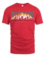 Amazing Outdoors Hiking T-Shirt Soft Cotton Trail Tee - red t-shirt on white background