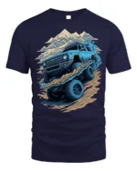 Off-Road Monster Truck T-Shirt Rugged Adventure Tee - navy t-shirt on white background