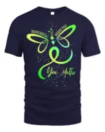 Tomorrow Needs You Semicolon Mental Health T-Shirt - navy t-shirt on white background