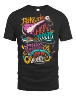 Take the High or Low Road Quote Graphic T-Shirt Unisex - black t-shirt on white background