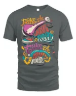 Take the High or Low Road Quote Graphic T-Shirt Unisex - gray t-shirt on white background