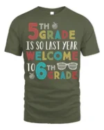 Funny 6th Grade Welcome Back to School T-Shirt - military green t-shirt on white background