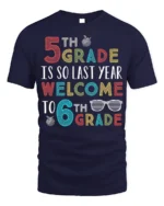 Funny 6th Grade Welcome Back to School T-Shirt - navy t-shirt on white background
