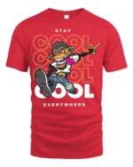 Urban Stay Cool Everywhere Graphic T-shirt - red t-shirt on white background