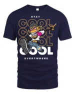 Urban Stay Cool Everywhere Graphic T-shirt - navy t-shirt on white background