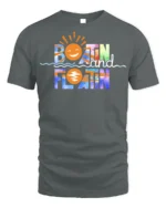 Boatin and Floatin Summer Vibes T-shirt - gray t-shirt on white background