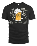 Oktoberfest Beer Festival T-Shirt Funny Drinking Tee - black t-shirt on white background