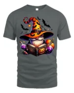 Halloween Wizard Gnome Magic Potion T-Shirt - gray t-shirt on white background