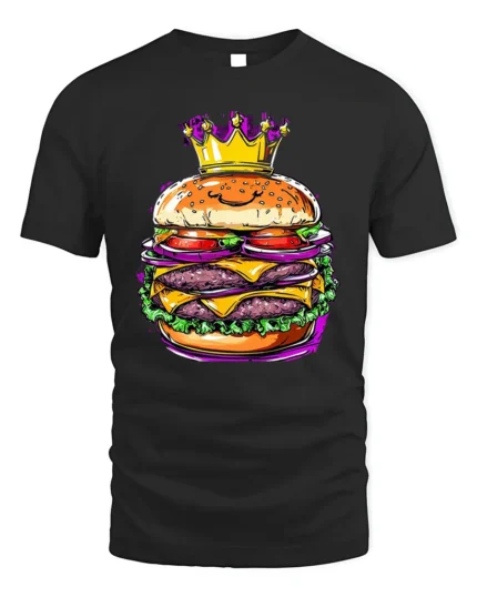 King Burger Crown Funny Food Lover T-Shirt