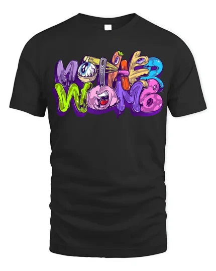 Monster Word Drip Art Graphic Street Style T-Shirt