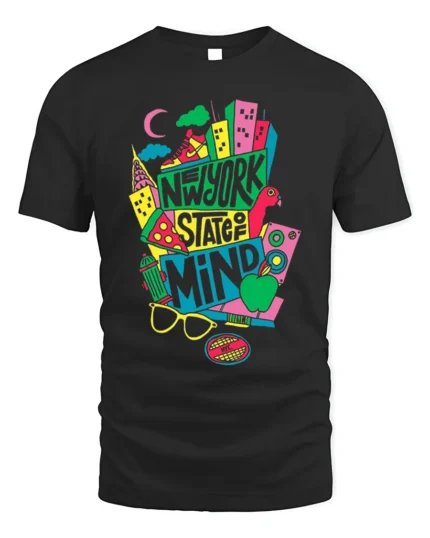 New York State of Mind Pop Art City Vibes Colorful T-Shirt