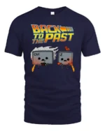Funny Back To The Past Ctrl Z Keyboard Geek Humor T Shirt - navy t-shirt on white background