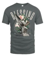 Product - gray t-shirt on white background